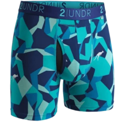 2UNDR 2 Pack - Swing Shift Boxer Brief Water/Forest Camo -Taylor Made Shop 2UNDR 2 Pack Swing Shift Boxer Brief WaterForest Camo Apparel 3