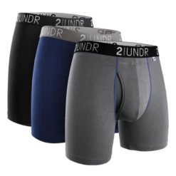 2UNDR 3 Pack - Swing Shift Boxer Brief SOLIDS