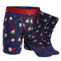 2UNDR SS Boxer Brief/Sock Pack - Gnomes