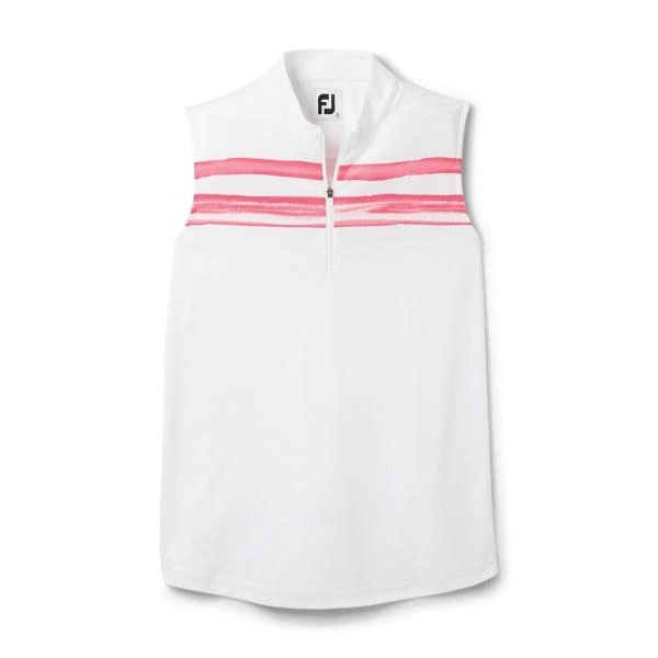 Footjoy Sleeveless Watercolour Block Polo - Womens 3 Footjoy Sleeveless Watercolour Block Polo - Womens