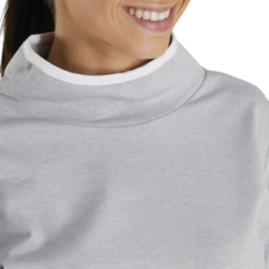 Footjoy Womens Pique Cowl Pullover -Taylor Made Shop Footjoy Womens Pique Cowl Pullover Apparel 4