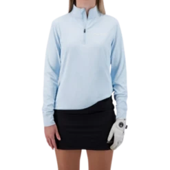 Full Wedge Golf - Icey Blue Q-Zip - Womens