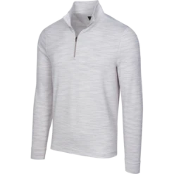 Greg Norman Heathered 1/4 Zip Pullover - Mens -Taylor Made Shop Greg Norman Heathered 14 Zip Pullover Mens Shirts Tops 4
