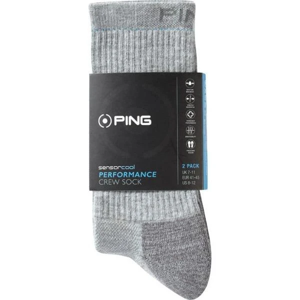 Ping Sensorcool Crew Sock - Mens 2 Pack 3 Ping Sensorcool Crew Sock - Mens 2 Pack