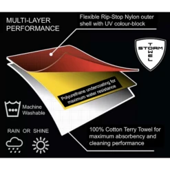 Storm Towel - Multi Layer Player's Towel And Rain Hood 15 Storm Towel - Multi Layer Player's Towel And Rain Hood -Taylor Made Shop Storm Towel Multi Layer Players Towel and Rain Hood Towel 4