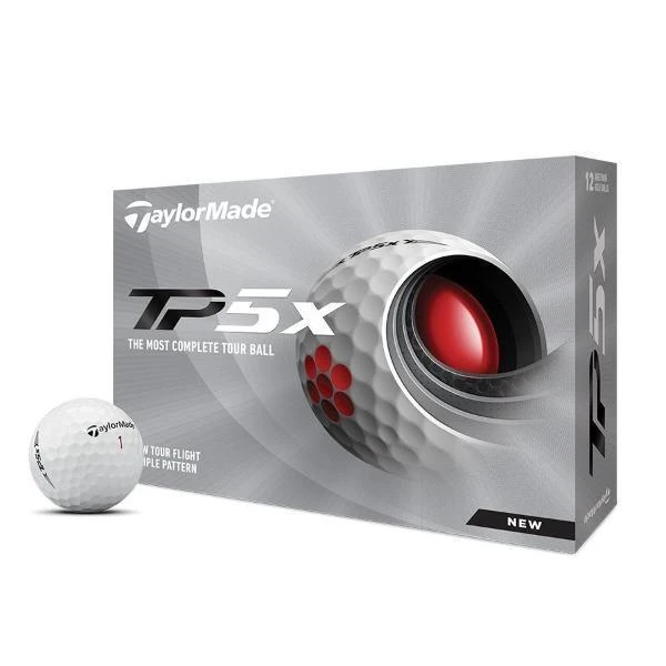 Taylormade TP5x Golf Ball - White 3 Taylormade TP5x Golf Ball - White